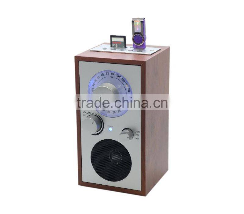 High Quanlity Wooden radio with USB/SD card