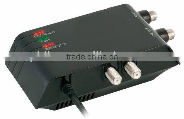 2 way uhf vhf indoor tv antenna amplifier