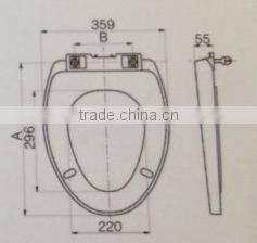 HG8002 new fashion plastic fancy toilet seat cover
