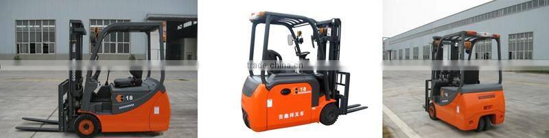 High Quality AC motor 3-Wheel Electric China Forklift Truck with CE for sale