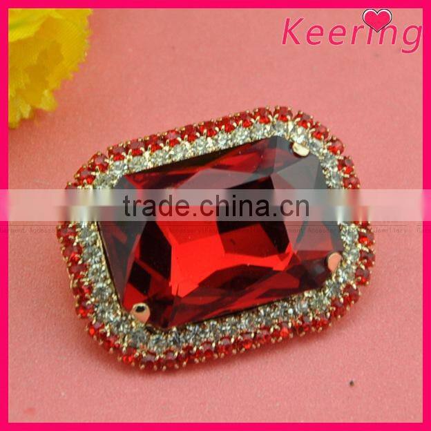 Rhinestone fashion belt buckle WSC-287