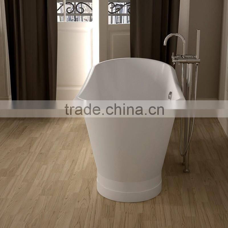 free standing cast iron soaking bath tub no drillings