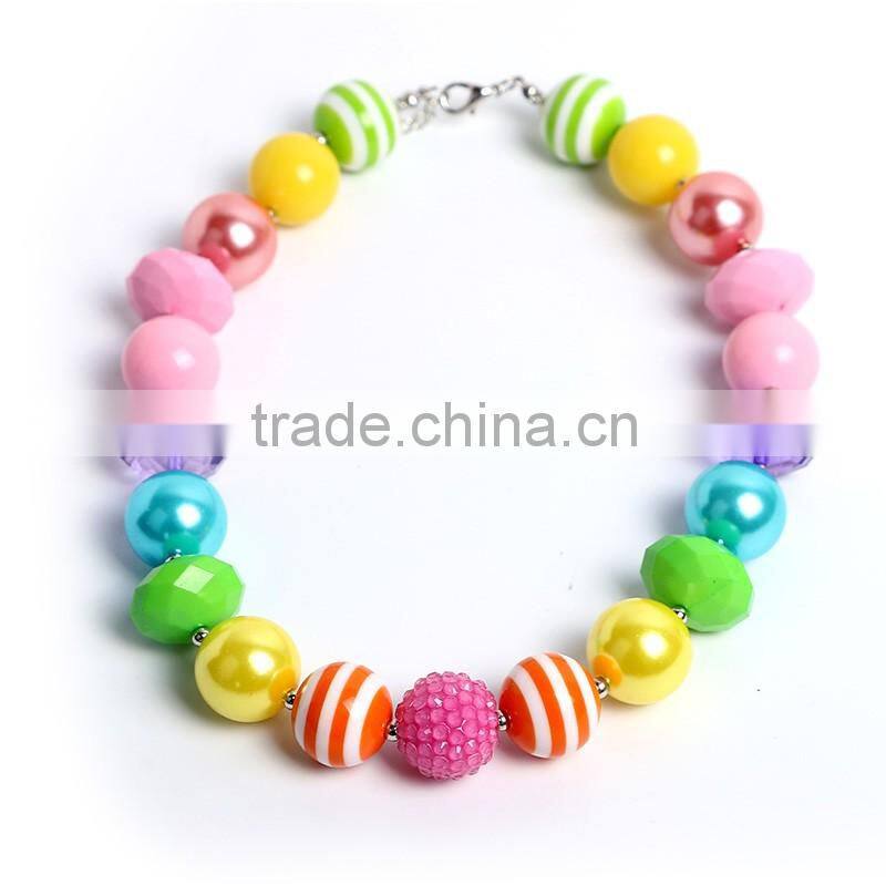 chunky bead necklace baby 2016 jewelry necklace kids necklace wholesale