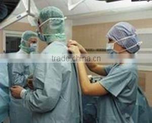 Woodpulp spunlaced nonwoven for medical gown, wet wupes, medical drape