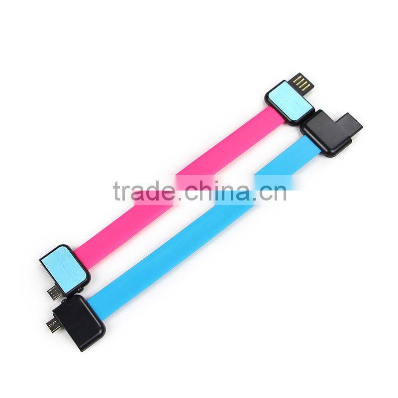 Mini bracelet micro usb cable for samsung and for MIUI