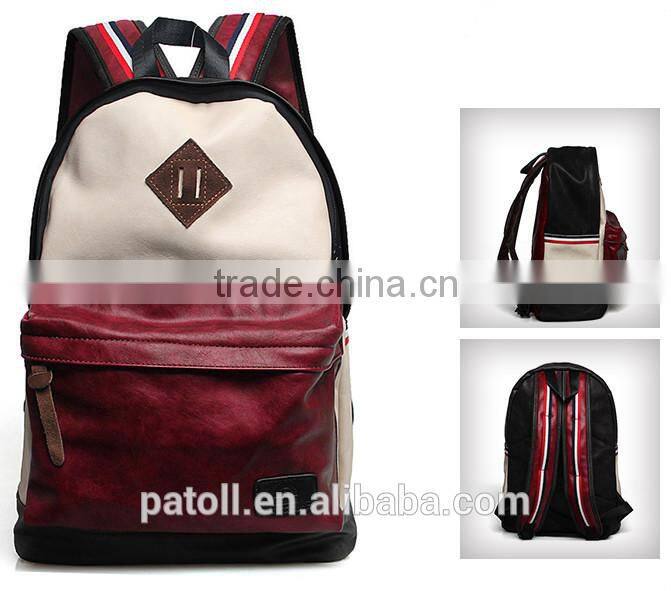 Fashion style leather backpack