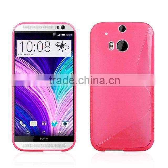 S line Tpu Mobile Phone Case Cover For HTC one M8