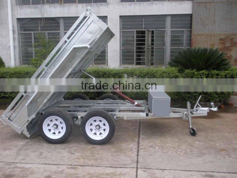 semi cargo box type small box trailer