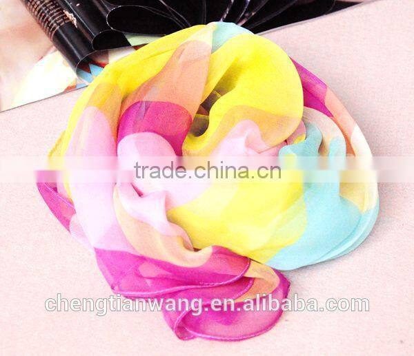 2015 new product latest design good quality beautiful raw silk scarf