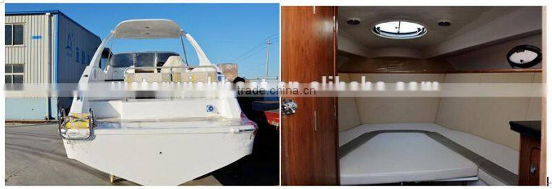 waterwish QD 27 brand new fiberglass cabin sport boat