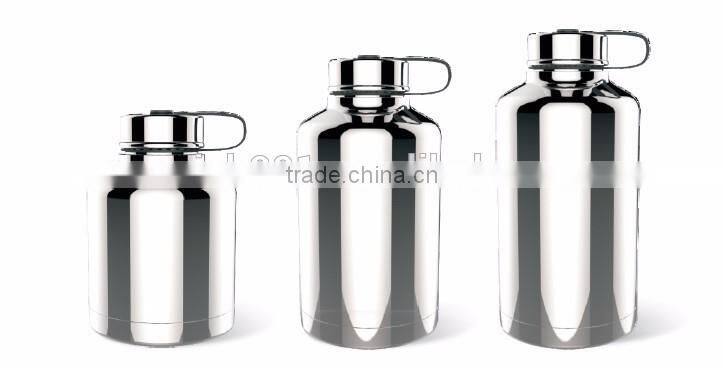 64oz Stainless Steel Vacuum Insulated Double Wall Beer Bottle With Handle Quality Assured