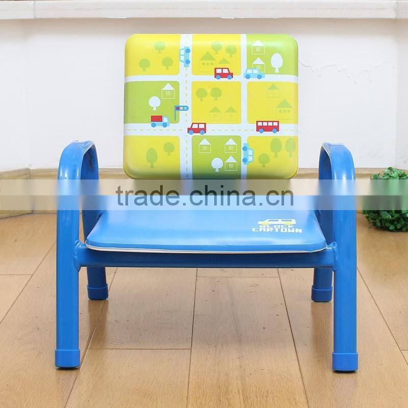 Stackable Baby Cartoon Sitting Child Backrest Whistle Chair
