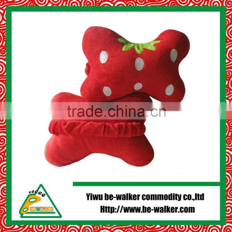 Bone Shape Soft Car Neck Pillow,Beads Filled Polyester Cushion