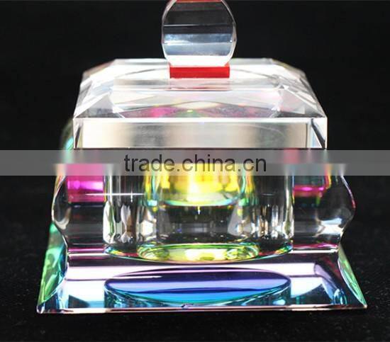 Nice Color Crystal Sugar Bowl with Lit Home Decoration for gift