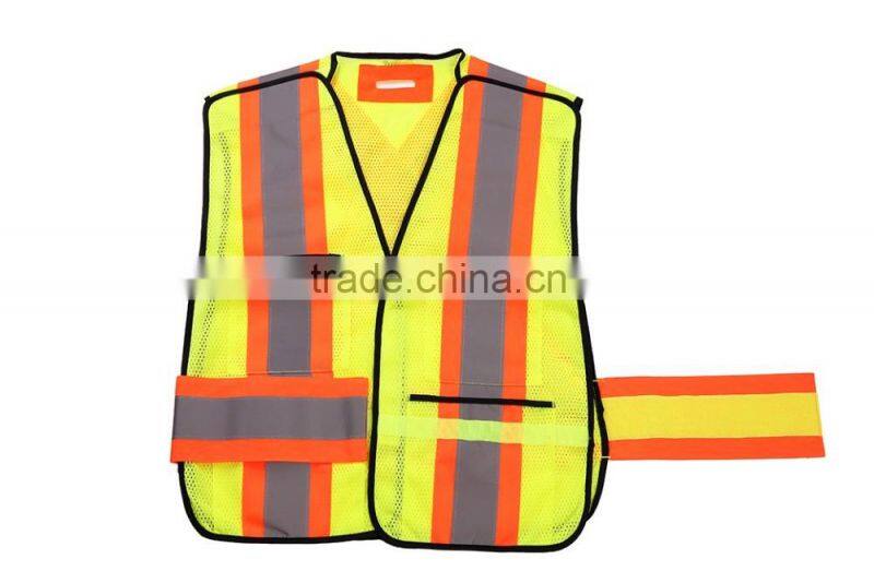 pvc strap reflective safety vest Red 3M Reflective Vest Certified