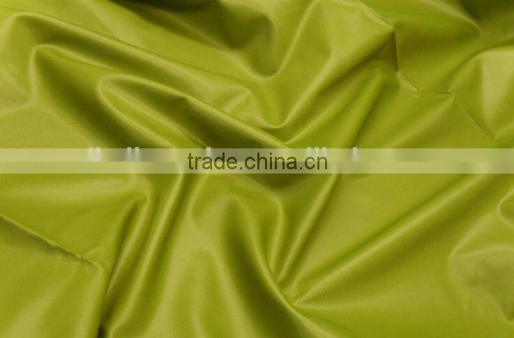 Factory wholesales 2014 textile newly design polyester fabric taffeta bright for garment, lining, suit, jacket and proof coat
