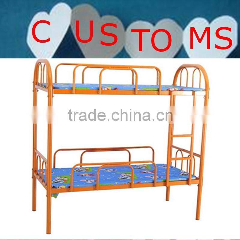 Blue color metal commercial grade bunk beds
