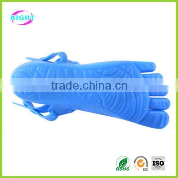 anti-skidding silicone sandals five toe rubber shoes