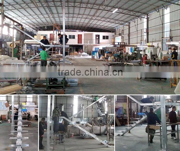 2016 New Design Indoor Staircase With Oak tread and decorative railing