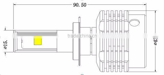 LED Car Headlight Bulbs Beam Angle:360 degree Kit H4 H7 H8 H9 H10 H11 H16 9005/HB3 9006/HB4 6500K LED Headlight Conversion Kit