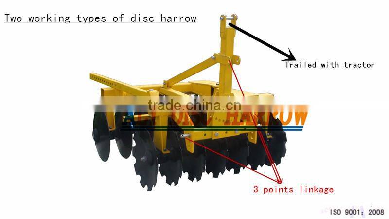 China 3-point disc harrow for sale for wholesales