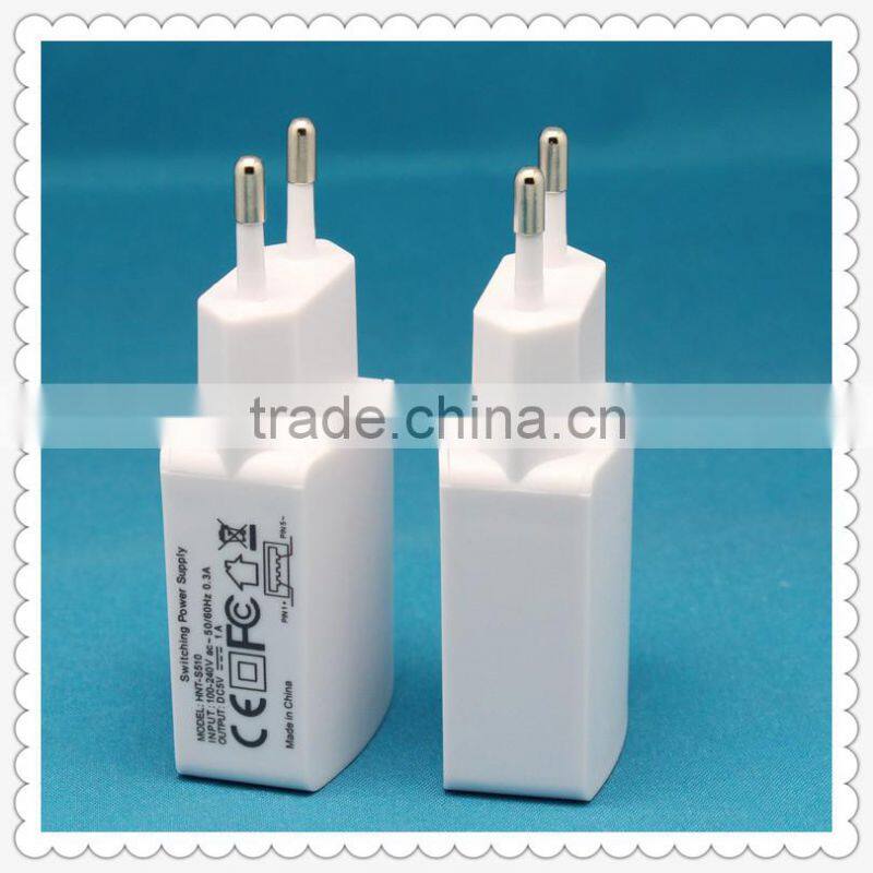 USB power adapter/USB wall adapter European Type for mobile phone