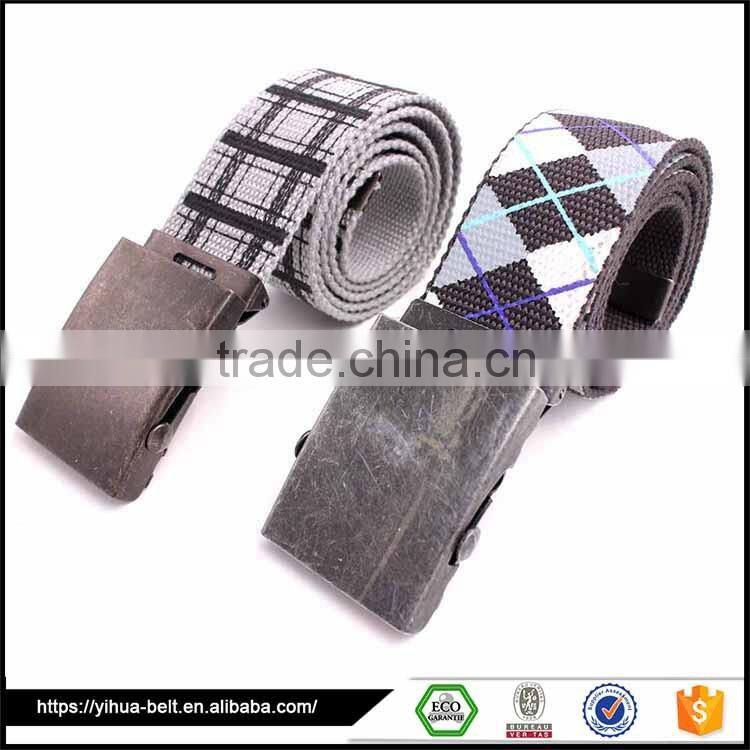 Best price fabric casual man's belt wholesale