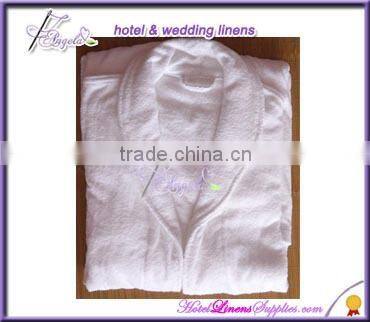 colored shawl collar terry bath robe, terry bath robes in shawl collar style