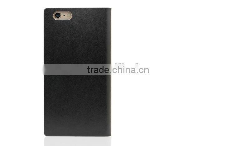 Metal Bumper Case Premium Leather Case With Card Slots For iPhone 6/6S