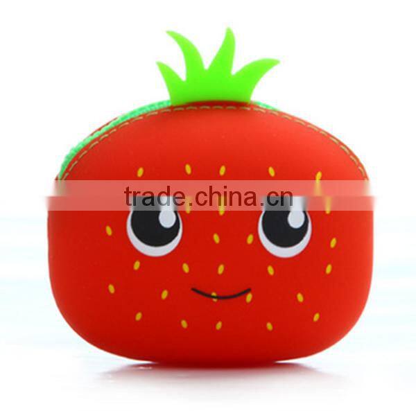 Promotional small cute custom silicone challenge coin wallet