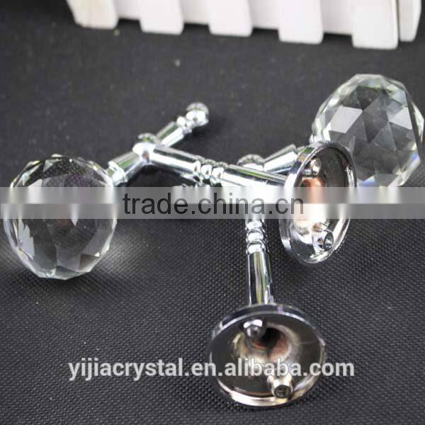 New design silver or gold color best seller factory directly sale cheap price crystal curtain pole
