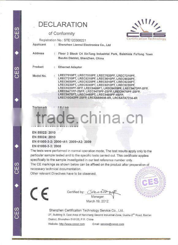 Intel 82540 PCI Gigabit Single RJ45 Network Card,network card brand