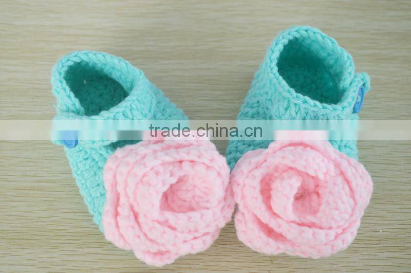2015 best selling hand made crochet baby sandal shoes pattern