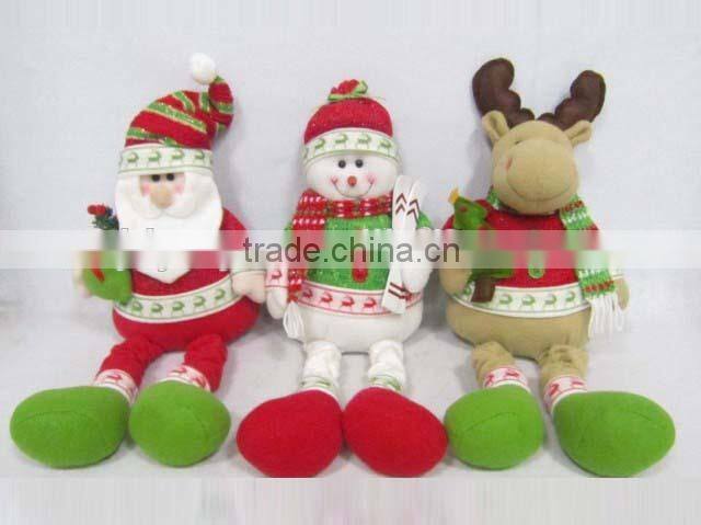 2014 Hot Sale Christmas Plush Wall Hanging Decoration Toy,Ornament Christmas Hanging Decoration Toy,Christmas Ornament Toy