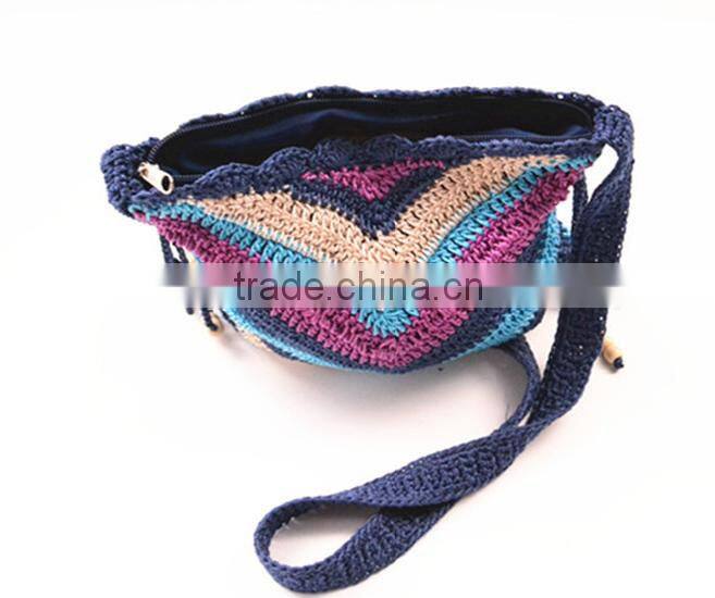 2016 fashion design shoulder bag national style nice bag women's woven bag