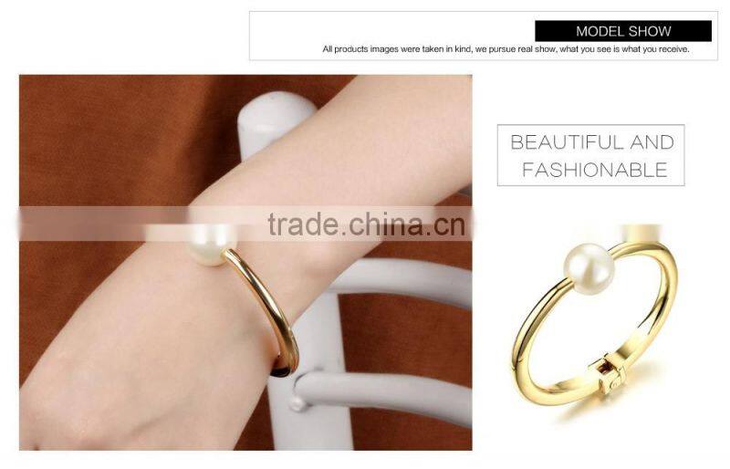 Opal Pearl Bangle Europe 18 K Gold Exaggerated Version Of Ms Wide Bracelet