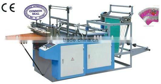 SHXJ-E800 series full automatic T-shirt hot sealing cold cutting bag making machine