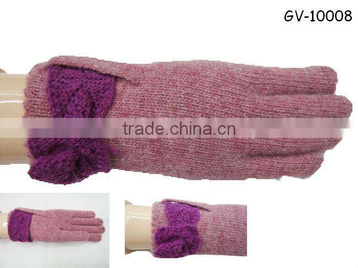 Fashionable jacquard knitted glove GV-10000