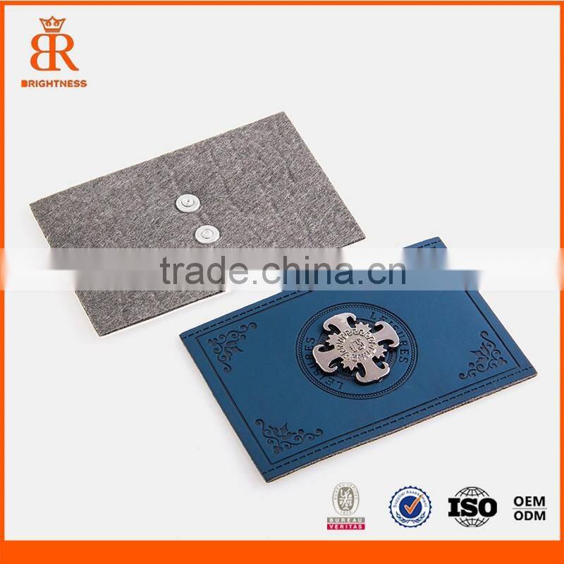 Jeans pu patch labels faux leather labels garment leather label