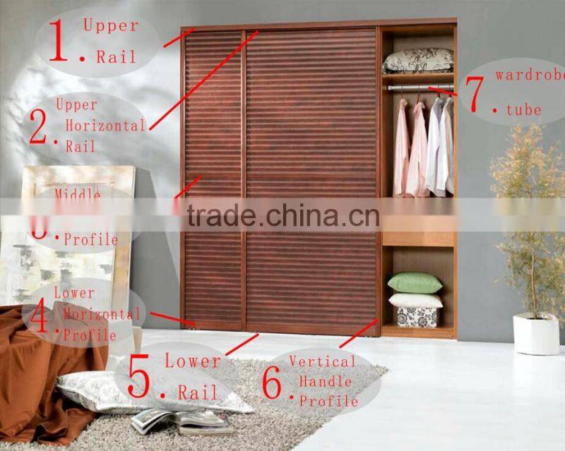 Online shopping glazing aluminum profile for furniture
