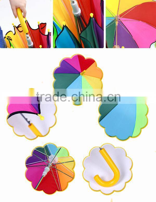 19" Kids Safety Umbrella, Yellow Kids Umbrella