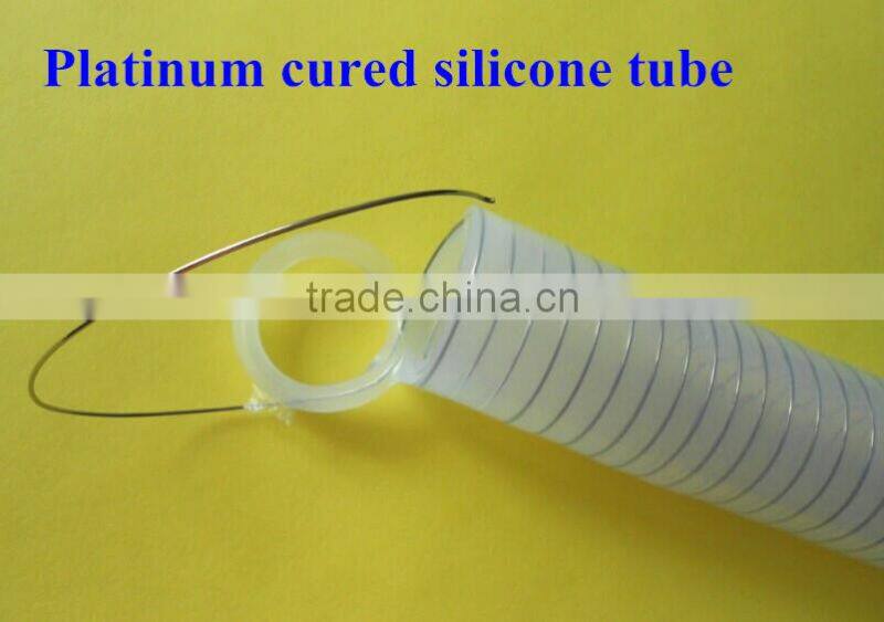 Stailnless Steel Silicone Medical Hose, Pharmaceutical Silicone Food Grade Hose