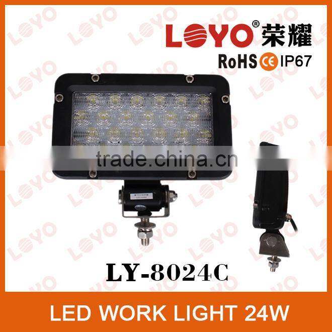 Factory Selling LY8024C IP68 9-32V 24w off road led work light