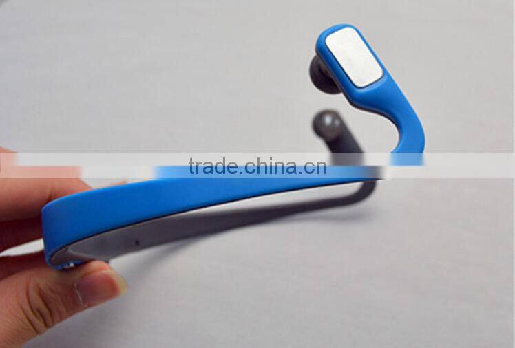New bulk wireless headset earphone headphone sport mp3 player with FM radio