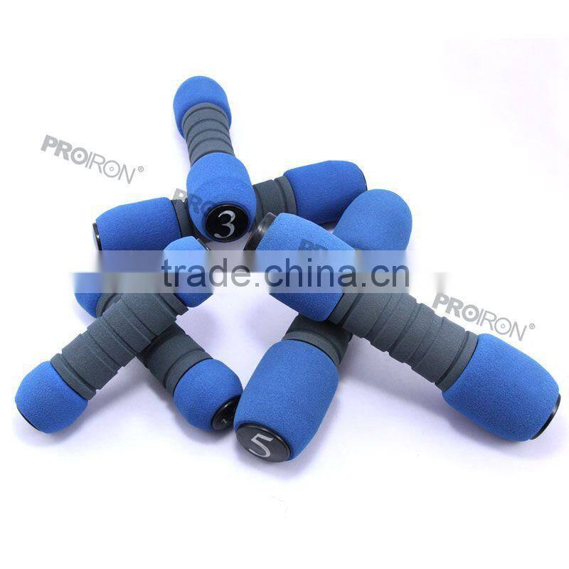 promotional foam anti-stress dumbbell/fitness equipment