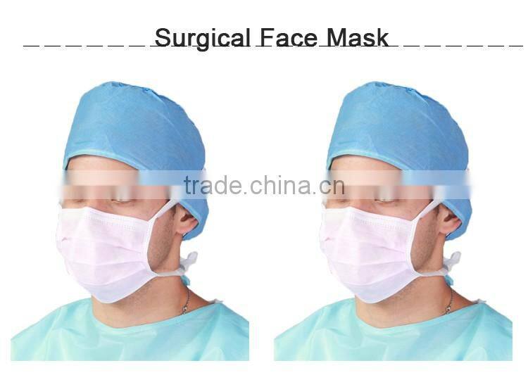 Hot sale blue PP disposable medical decor dust doctor surgical face mask