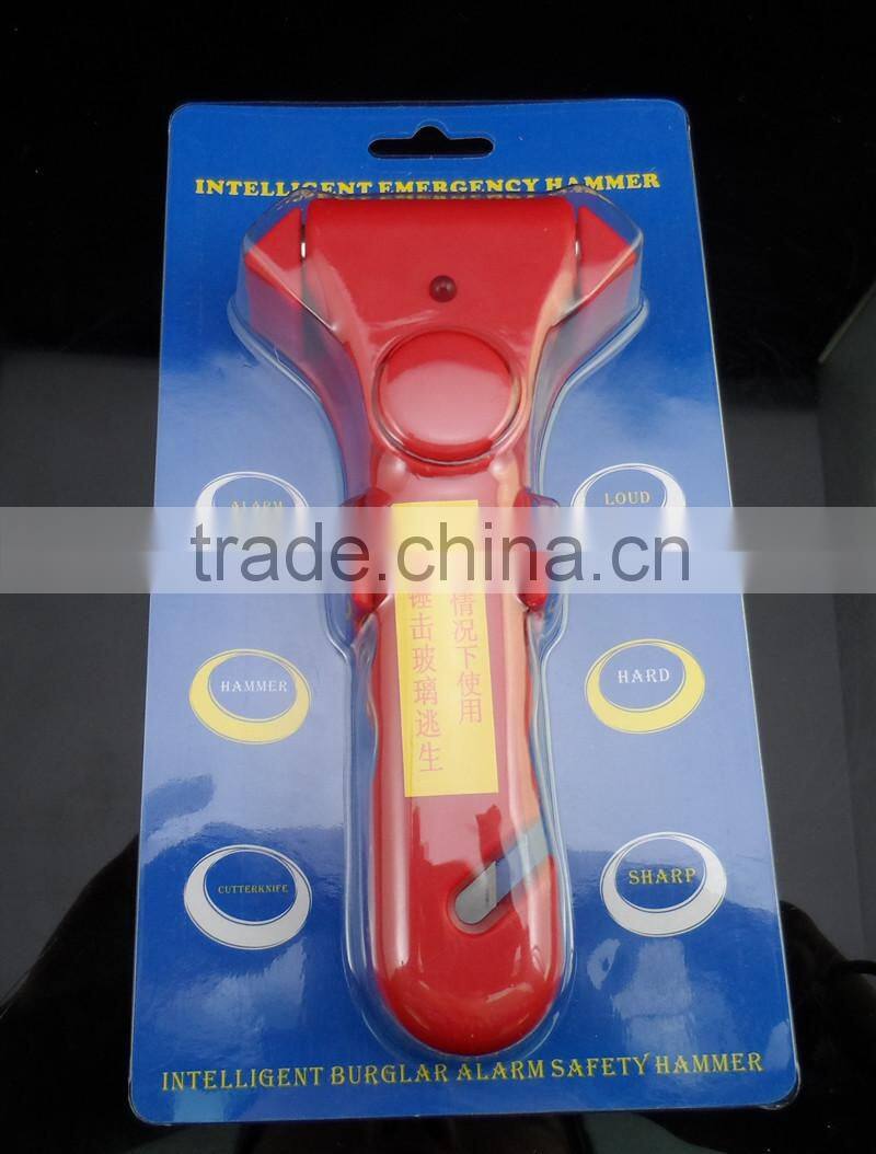 3 in 1 Car safety hammer with alarm and LED light