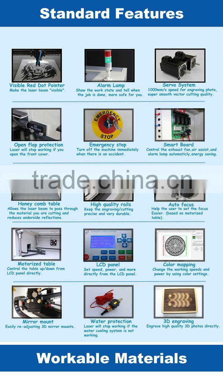 Professional high quality Laser cutter engraver machine free ship hot sale