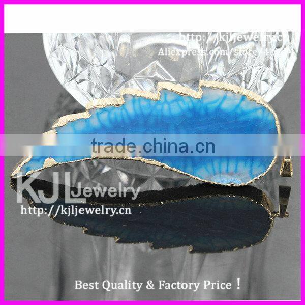 GZKJL-CT0231Jewelry druzy pendants, Natural Angel wing necklace pendant