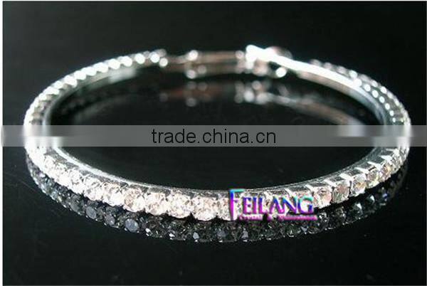 Diamond Earrings Double Round SIlver HOOP Earrings Double Chain